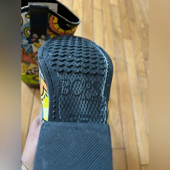 Bops by Beehive Cowboy Rubber Rain Boots Women’s Size 8 Artsy Multicolor Western - Picture 8 of 8